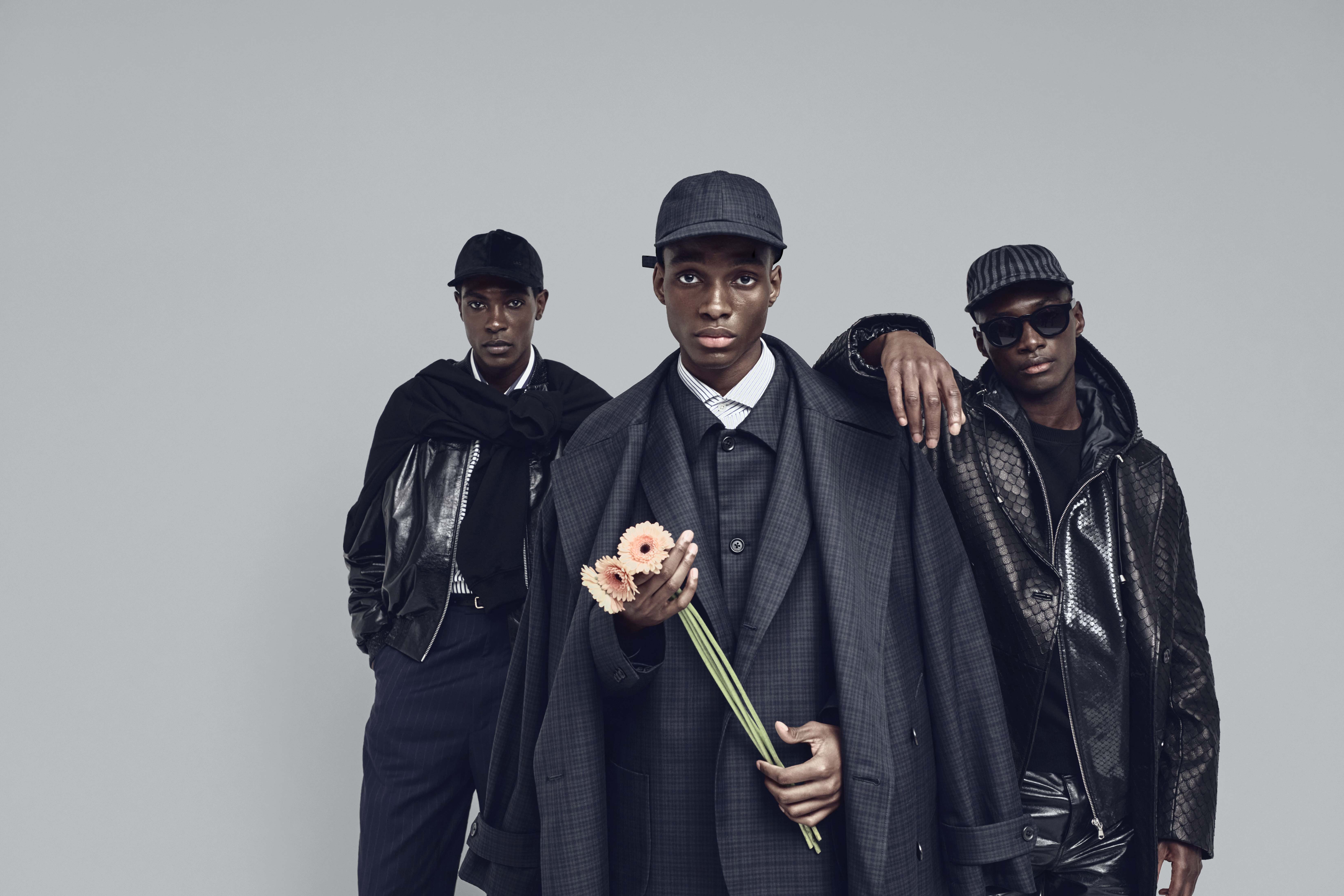 LAD campaign cast wearing the collection